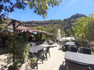 Terrasse restaurant Ardèche