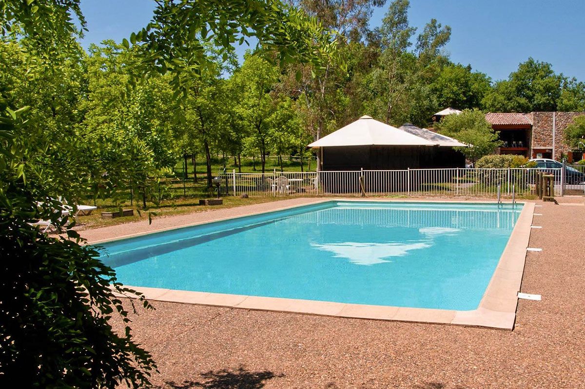 Two-star camp-site at Les Vans in Southern – Les de Cornillon camp-site with swimming pool